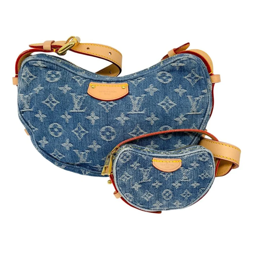 Louis Vuitton Denim Croissant Bag - Picture 1 of 12